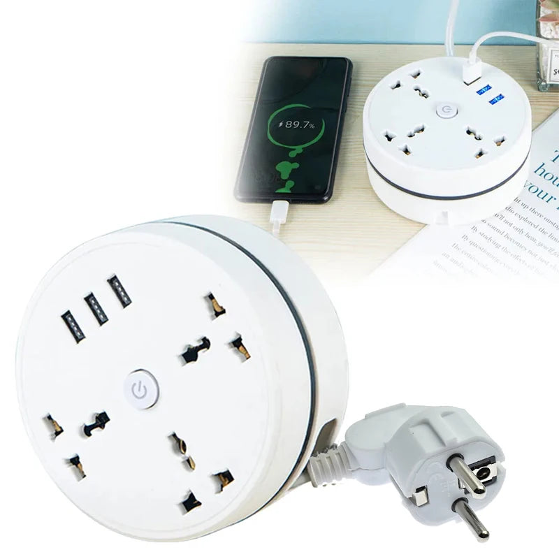 Smart EU Power Strip with USB Ports